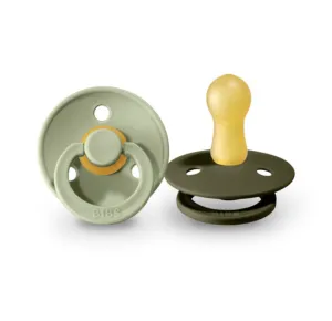 Bibs Pacifier 2 Pack: Sage   Hunter Green