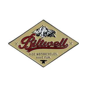 BILTWELL ENAMEL PIN [CRS RED/BEIGE]