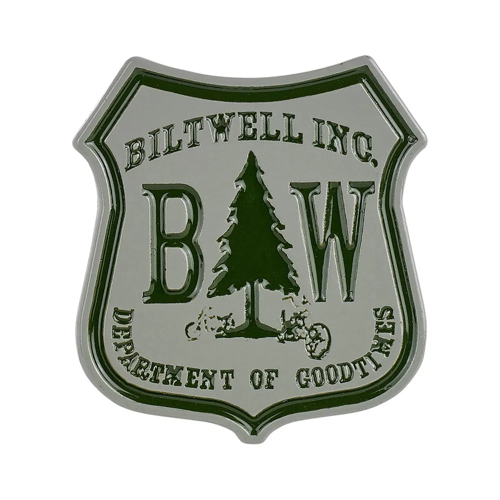 BILTWELL ENAMEL PIN [GOOD TIMES GREEN/GREY]