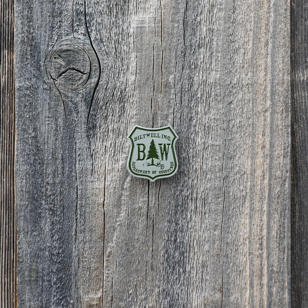 BILTWELL ENAMEL PIN [GOOD TIMES GREEN/GREY]