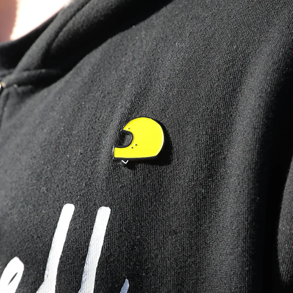BILTWELL ENAMEL PIN [GRINGO YELLOW/BLACK]