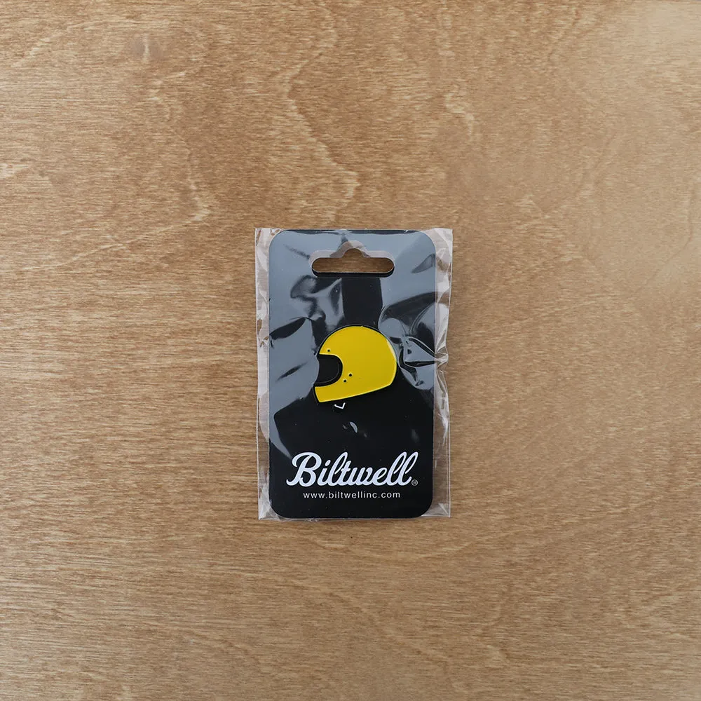 BILTWELL ENAMEL PIN [GRINGO YELLOW/BLACK]