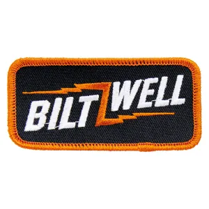 BILTWELL PATCH 3.5" [BOLT BLACK/ORANGE/WHITE] 8.9CM