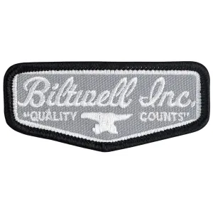 BILTWELL PATCH 3" [SHIELD GREY/BLACK/WHITE] 7.6CM