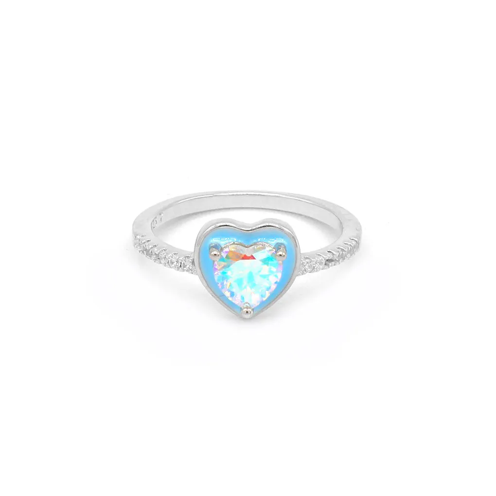 Blue Heart Ring