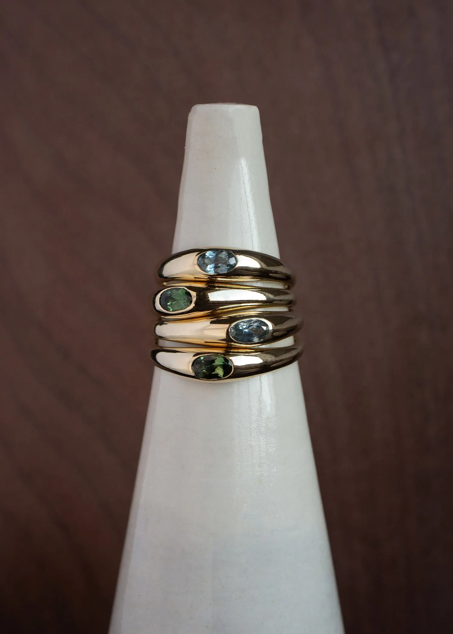 Blue Sapphire Petite Risa Ring