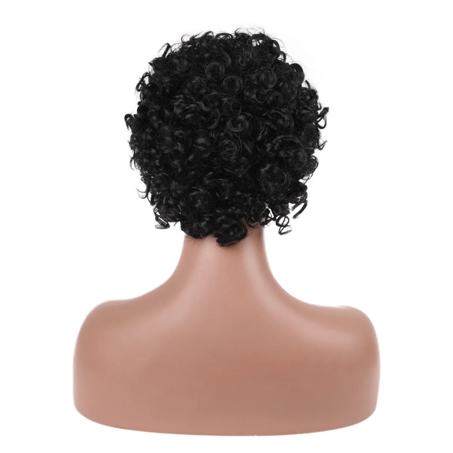 Briana | Black Short Medium Curly Synthetic Hair Wig