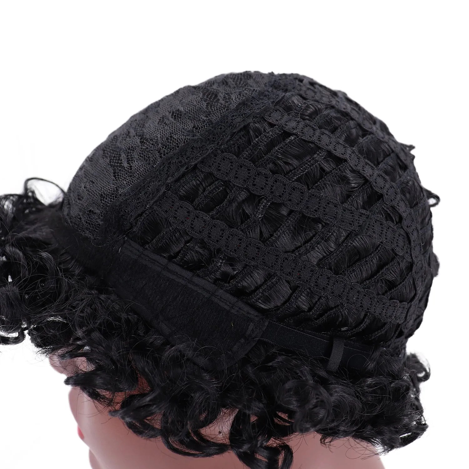 Briana | Black Short Medium Curly Synthetic Hair Wig