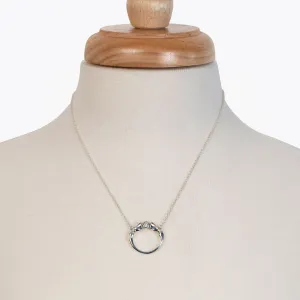 Cavallo - Moissanite Horseshoe Earring Sterling Silver
