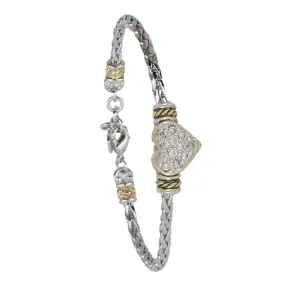 Celebration Petite Pavé - Heart Single Strand Bracelet