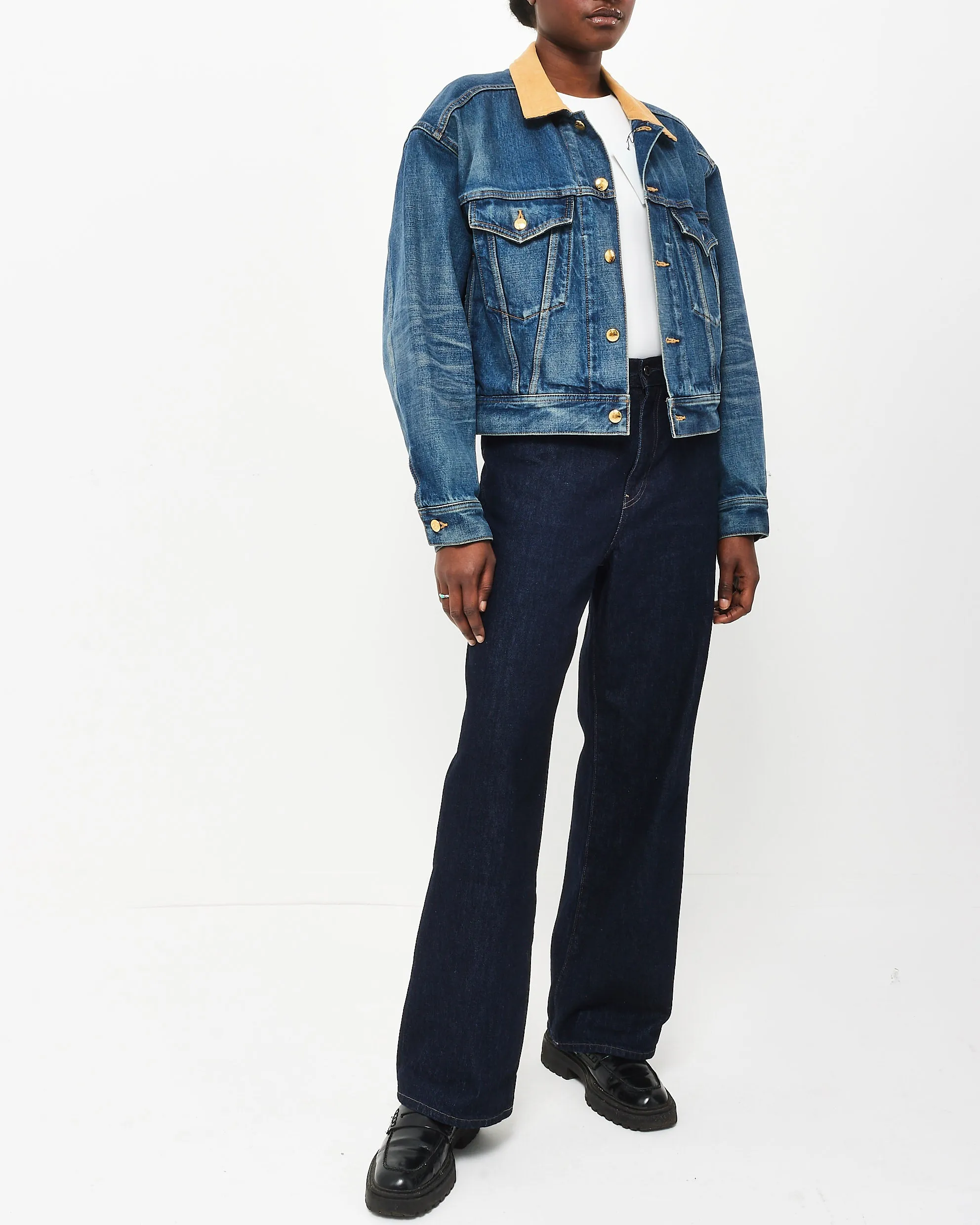 Celine Denim Logo Jacket - S