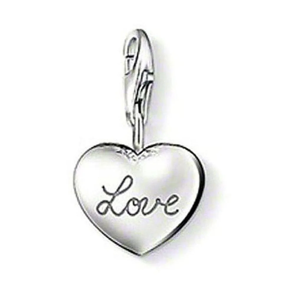 Charm 0812 " Love" Heart