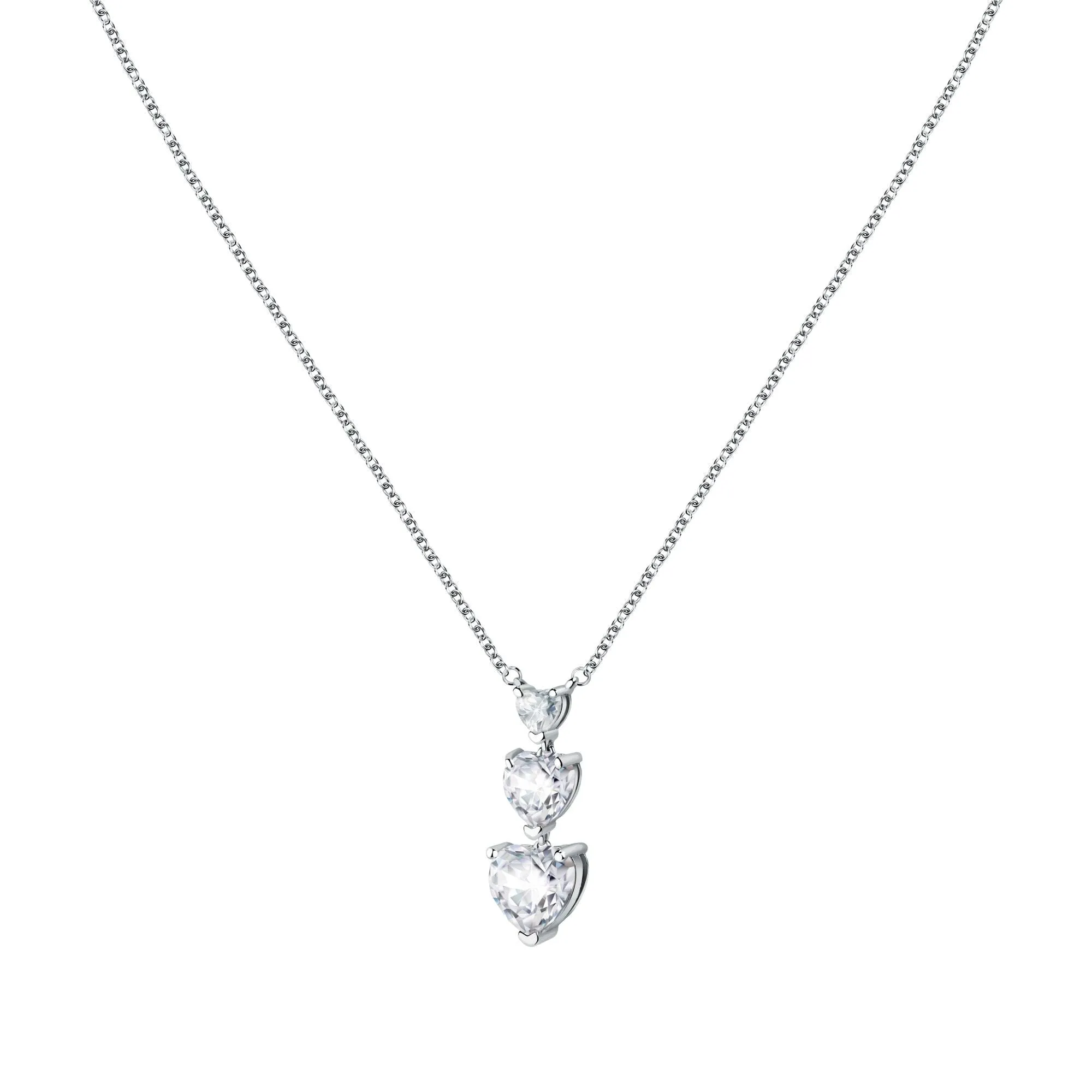 Chiara Ferragni Diamond Heart Silver Pendant