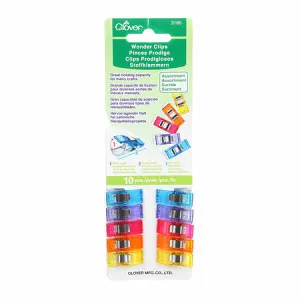 Clover Wonder Clips, Rainbow Assortment (10-pack)