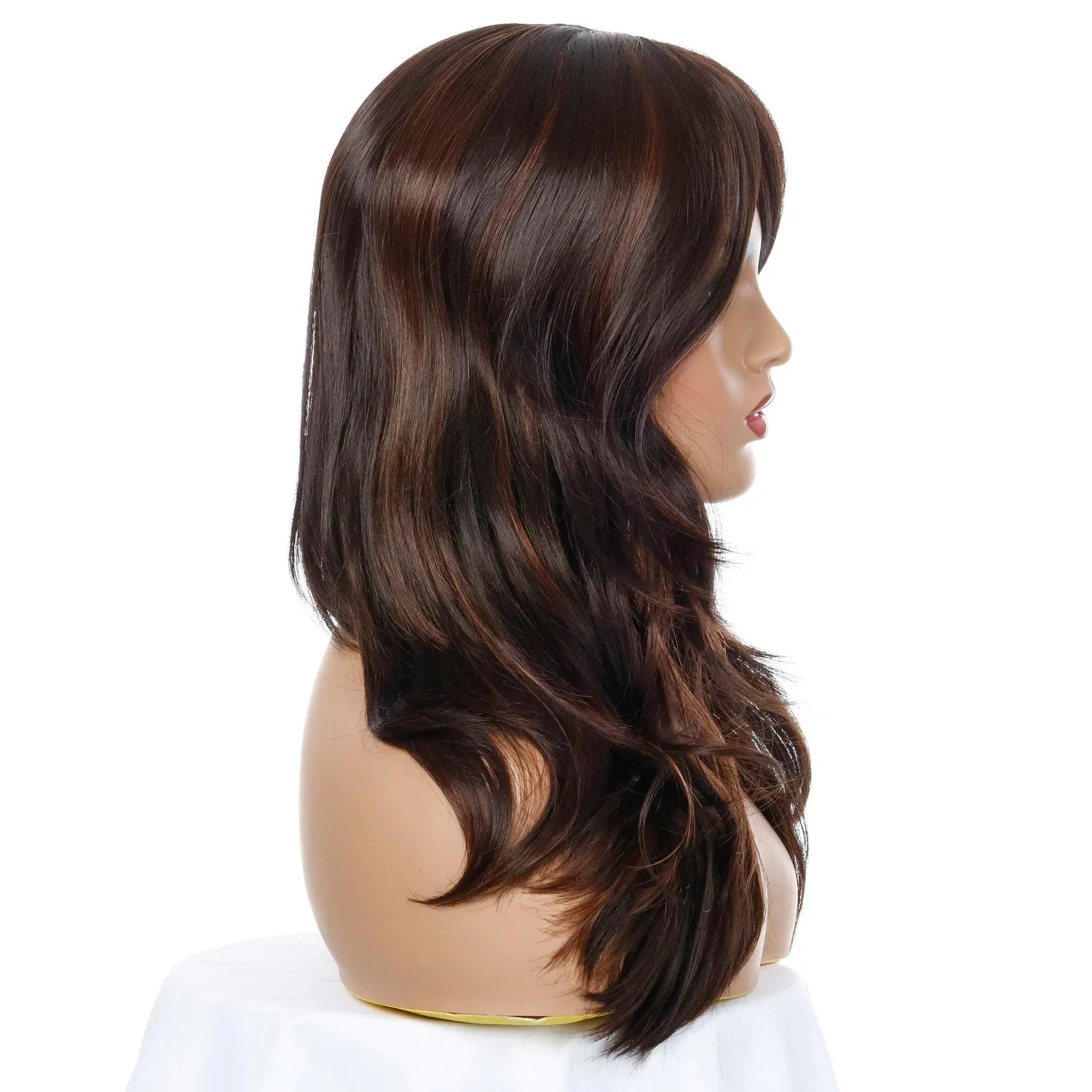 Club Hopper | Brown Long Wavy Synthetic Hair Wig