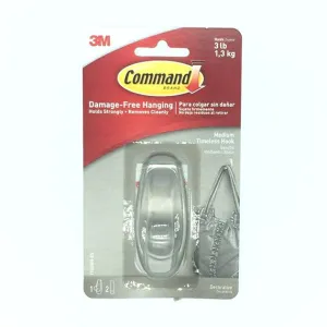Command Timeless Medium Brushed Nickel Hook