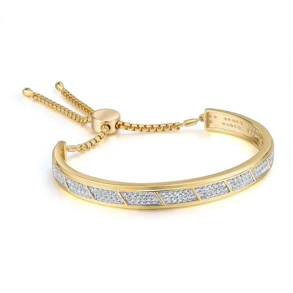Created Sapphire Adjustable Bolo Bracelet