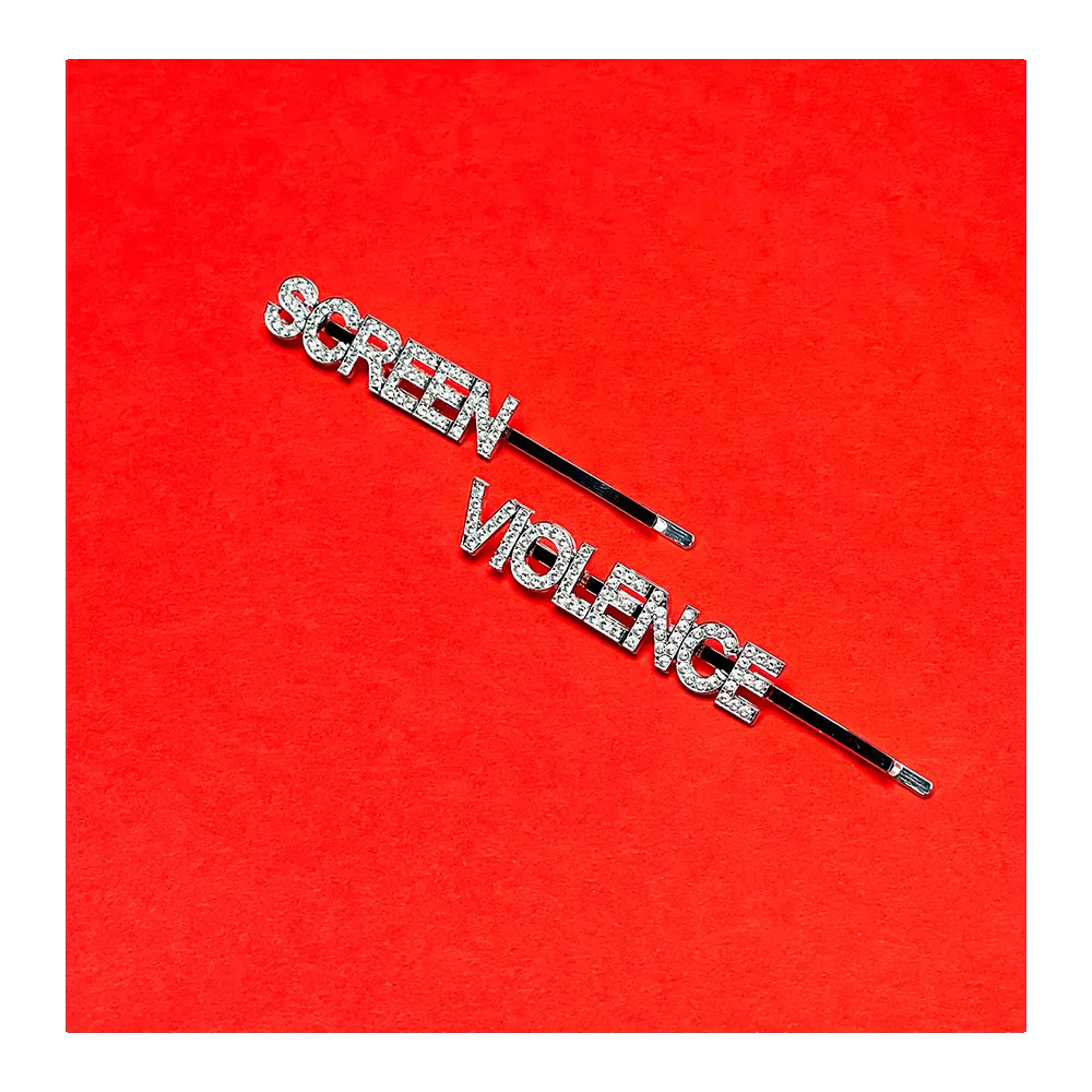 Crystal Screen Violence Hair Pin Set