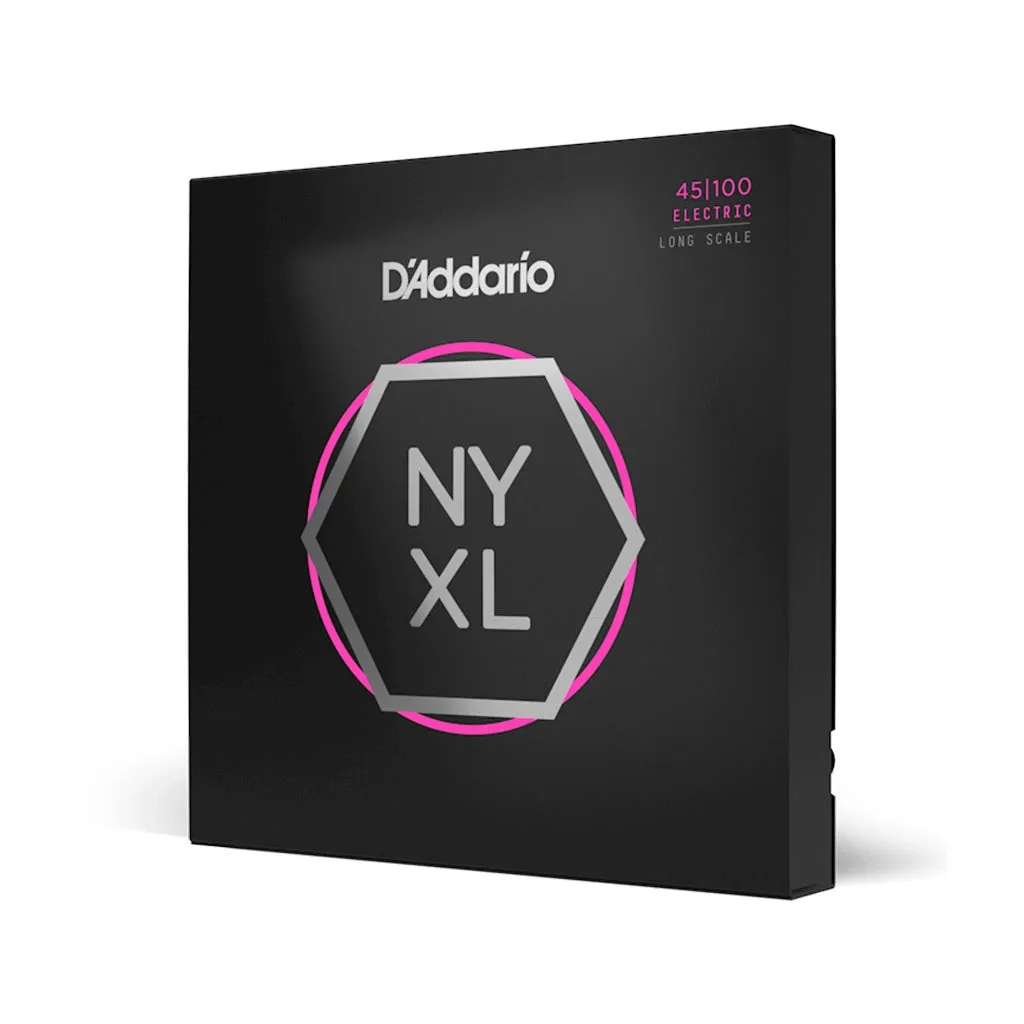 D'Addario NYXL45100 NYXL Bass Strings, Long Scale, Regular, 45-100