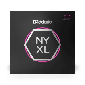 D'Addario NYXL45100 NYXL Bass Strings, Long Scale, Regular, 45-100