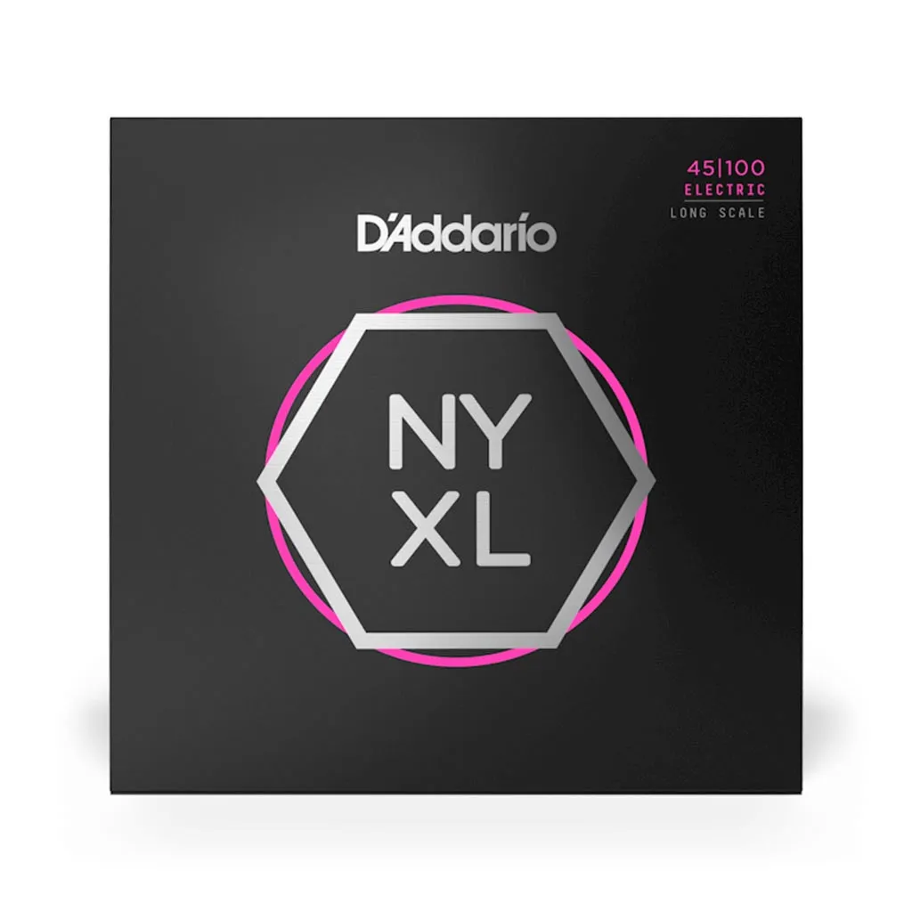 D'Addario NYXL45100 NYXL Bass Strings, Long Scale, Regular, 45-100