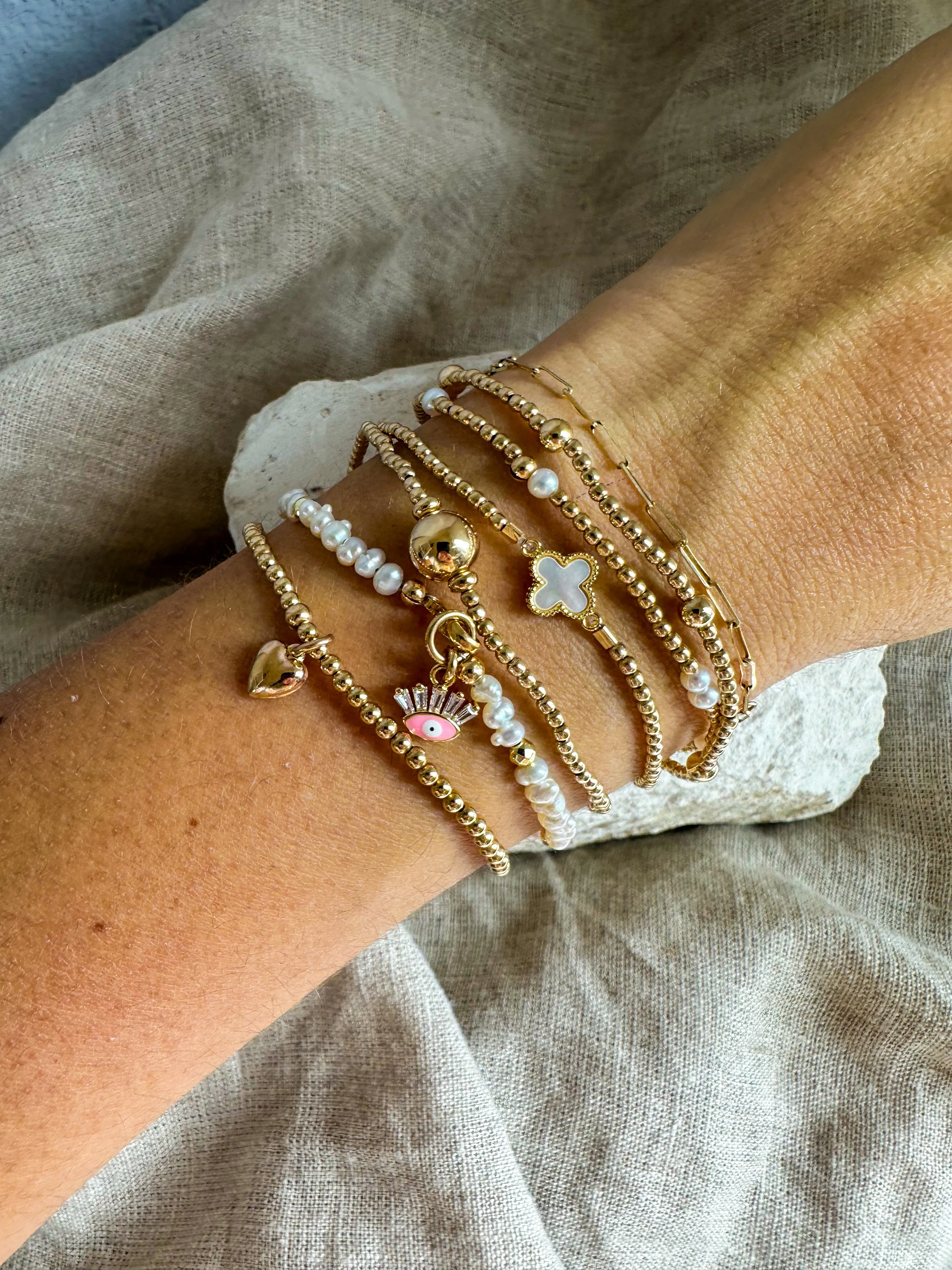 Dangly Mini Heart Bracelet