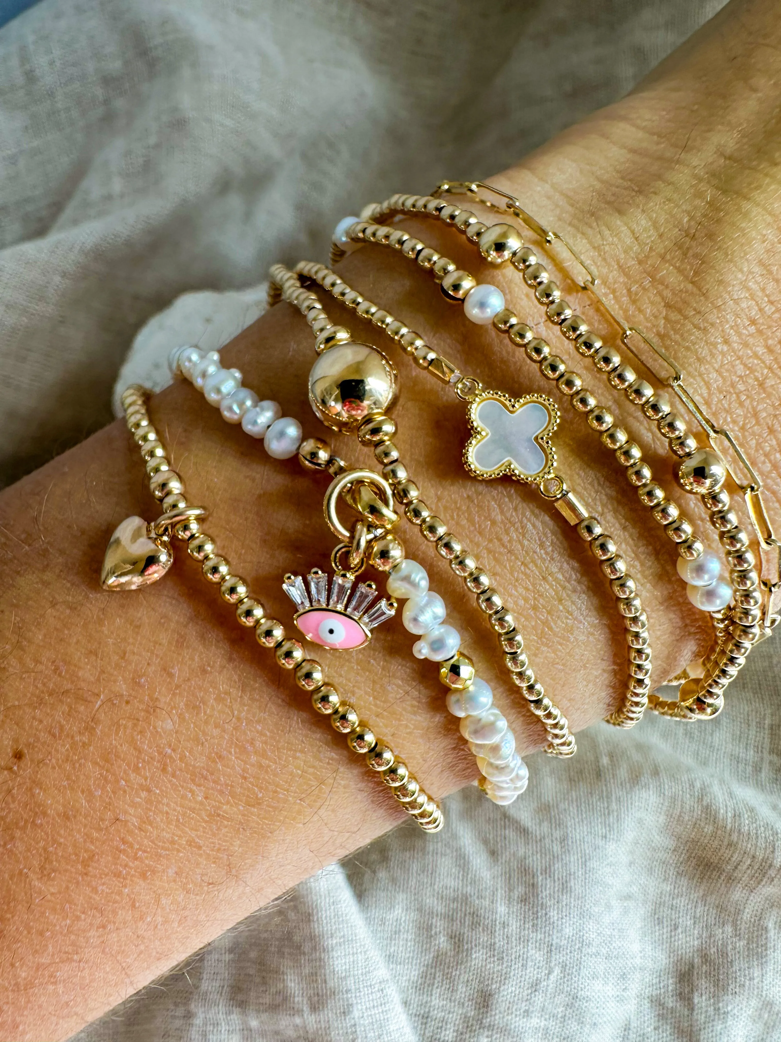 Dangly Mini Heart Bracelet
