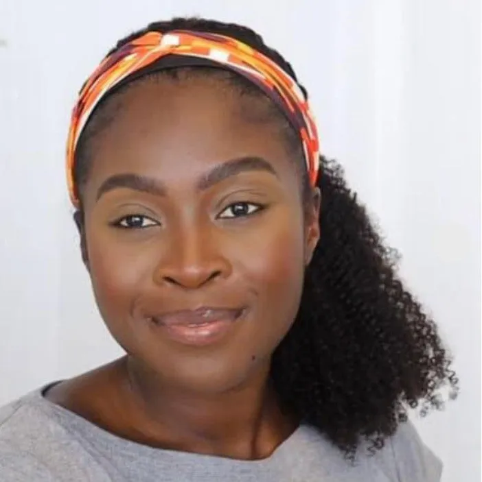 Danny | Black Medium Long Curly Synthetic Hair Headband Wig