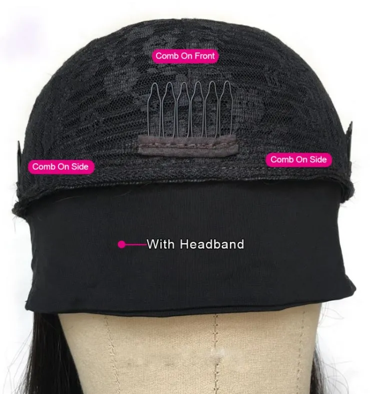 Danny | Black Medium Long Curly Synthetic Hair Headband Wig