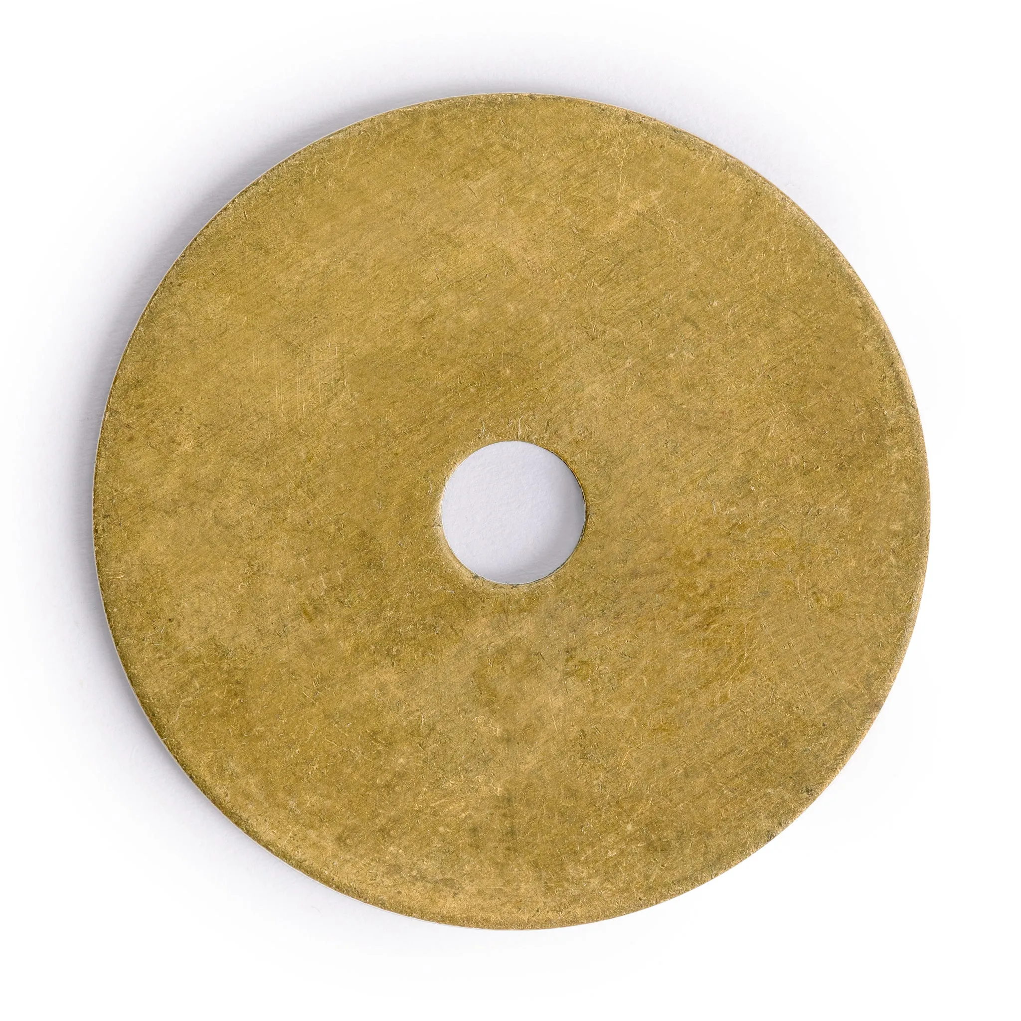 Decorative Round Washers Brass Hardware 1.4" - Set of 10