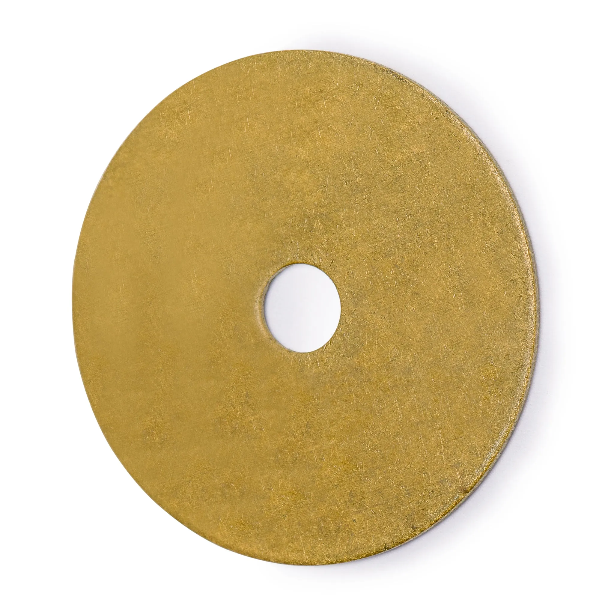 Decorative Round Washers Brass Hardware 1.4" - Set of 10