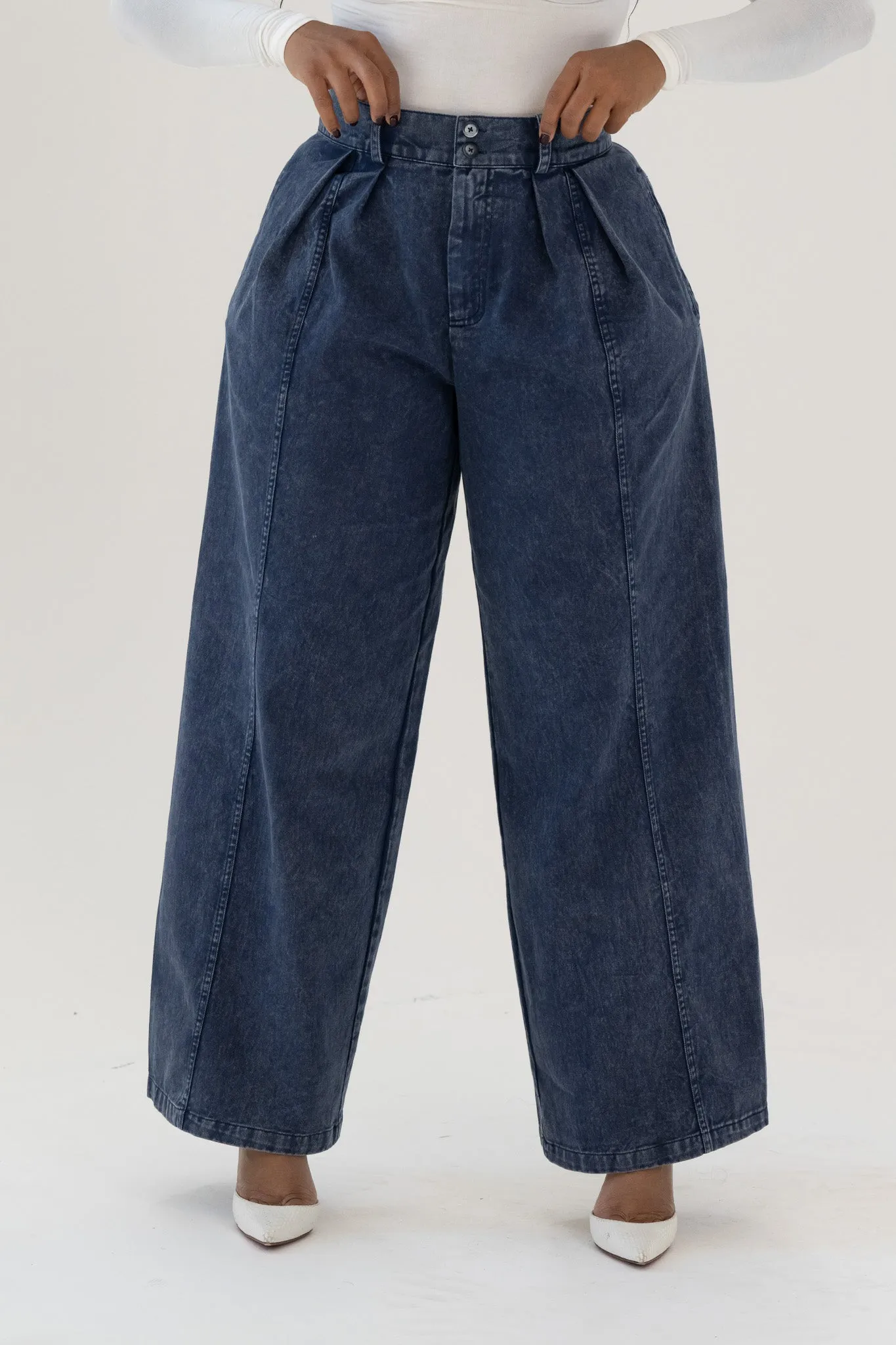 Denim Wide Pants