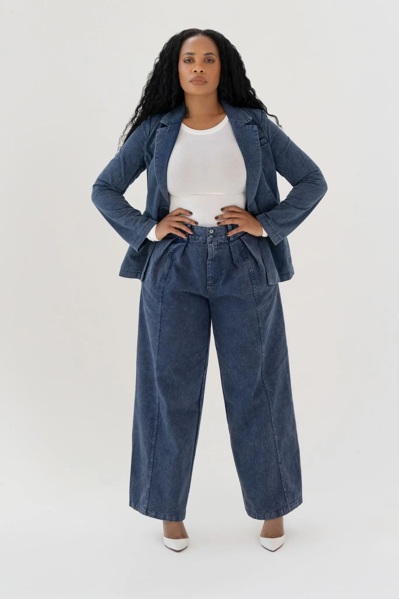 Denim Wide Pants