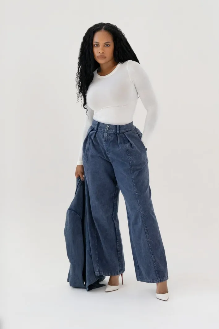 Denim Wide Pants