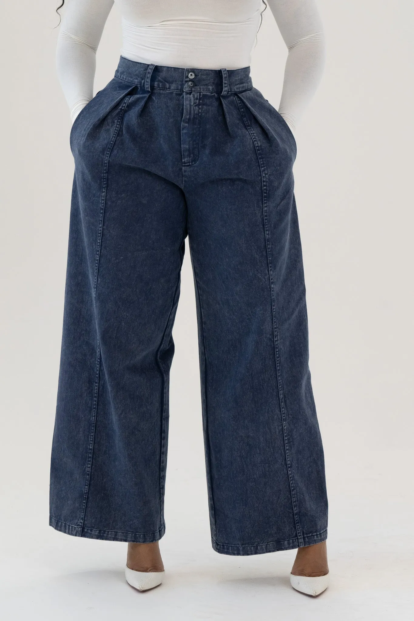 Denim Wide Pants