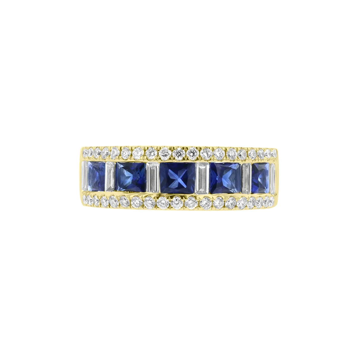 Diamond & Saphhire Multi-Shape Ring