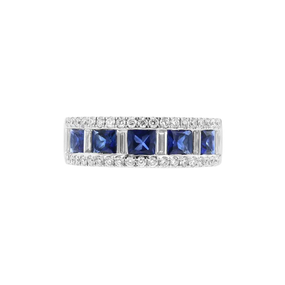 Diamond & Saphhire Multi-Shape Ring