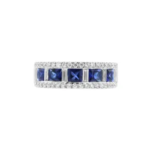 Diamond & Saphhire Multi-Shape Ring