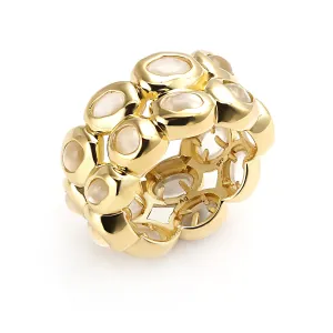 Double Moonstone Ring