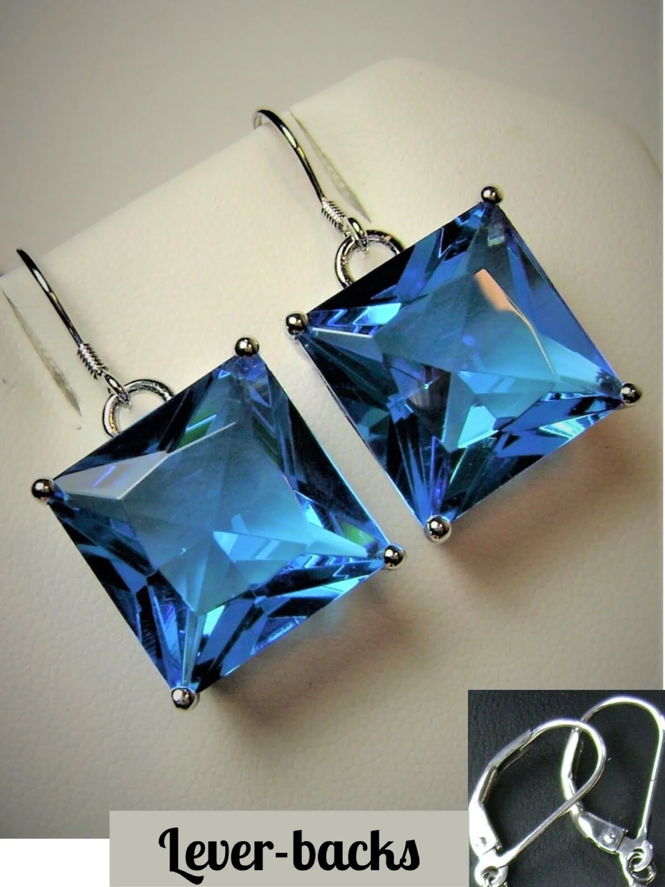E45, Square Earrings, Silver Art Nouveau Filigree, Vintage Style Jewelry #E45