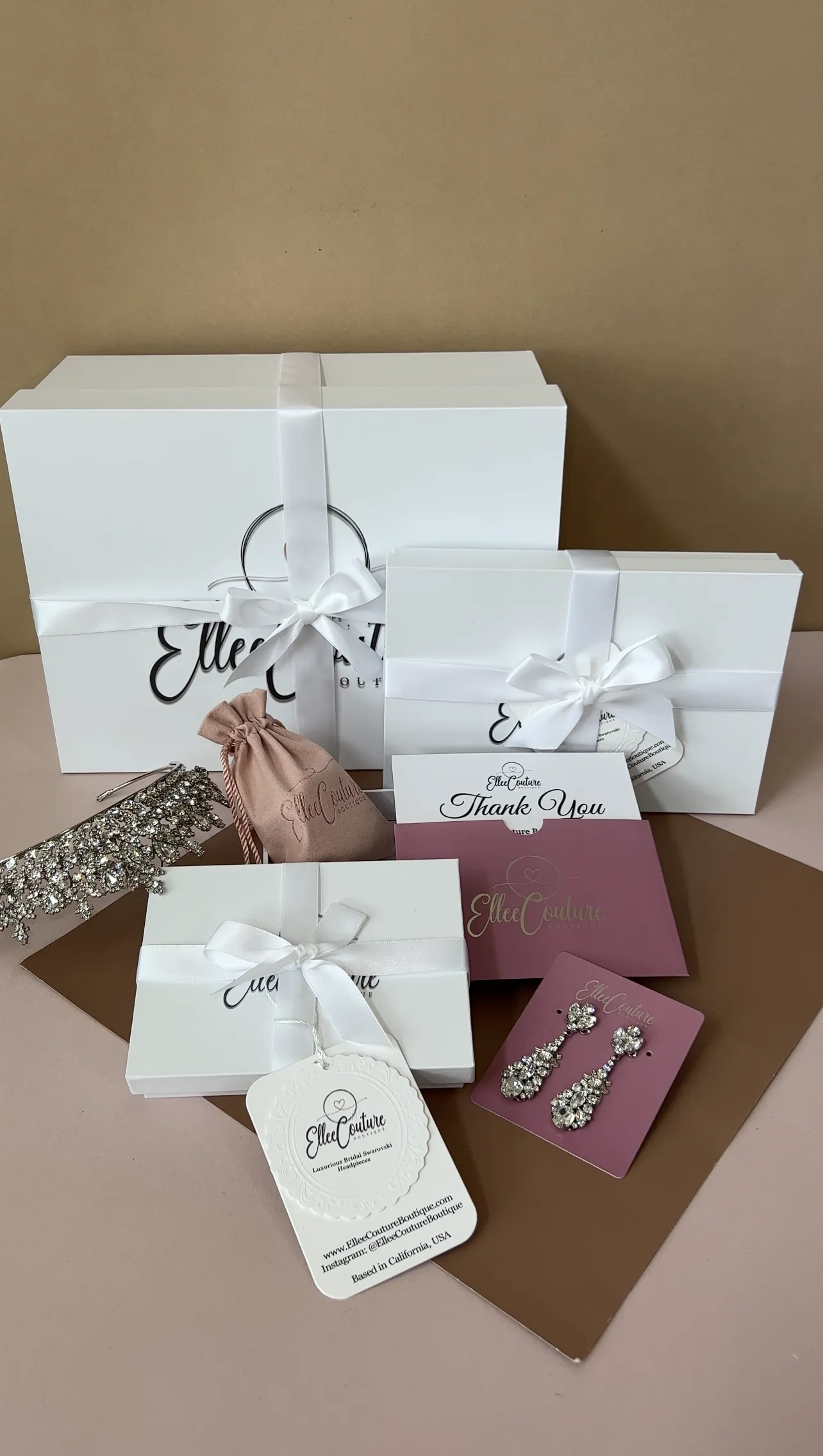 Ellee Real Bride Adorned with JULIET Swarovski Bridal Crown