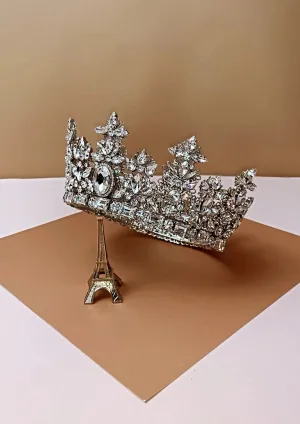 Ellee Real Quinceanera Adorned with ROYAL LUXE Full Crown, Swarovski Bridal Full Crown