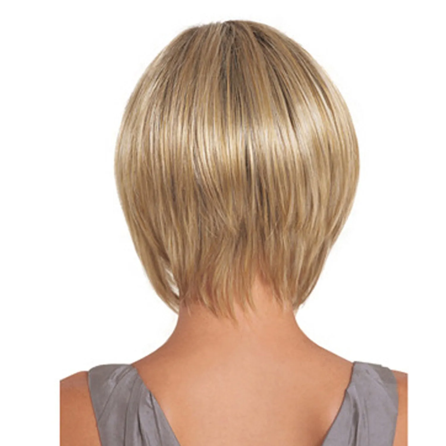 Elsie | Blonde Short Pixie Cut Straight Synthetic Hair Wig With Bangs