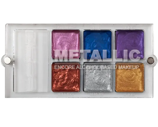 Encore Versa Metallic Palette - Water, Sweat & Transfer Resistant  - European Body Art