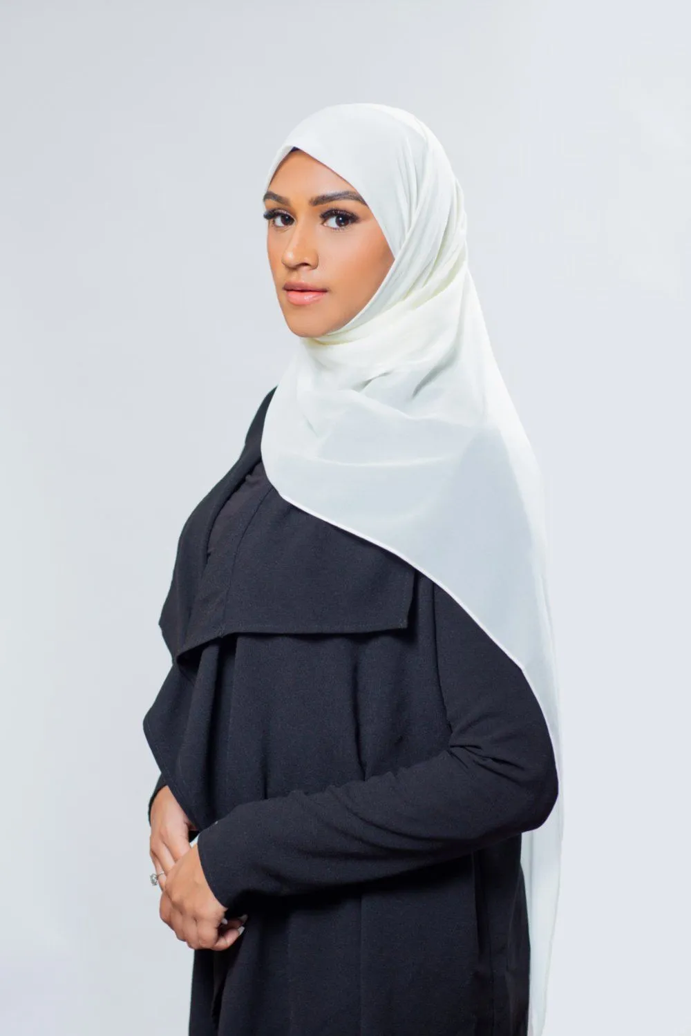 Everyday Premium Chiffon Hijab | Ivory