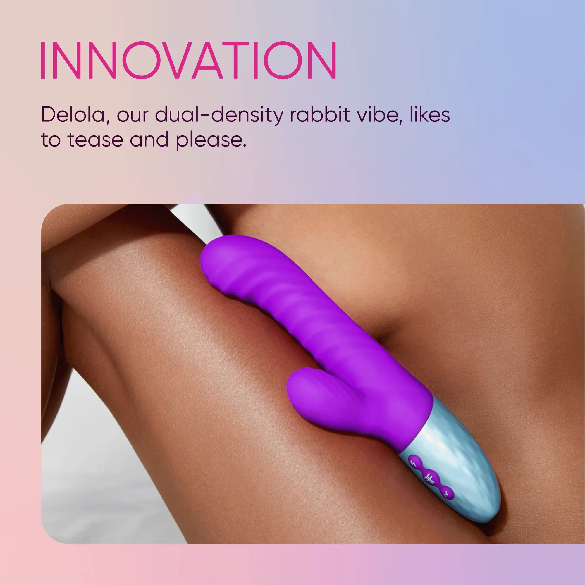 Femme Funn Delola Rechargeable Rabbit Vibrator - Purple