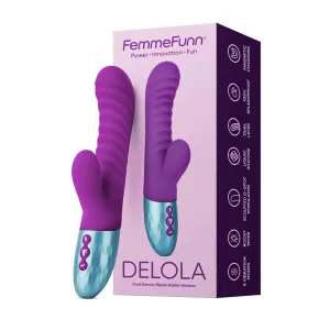 Femme Funn Delola Rechargeable Rabbit Vibrator - Purple