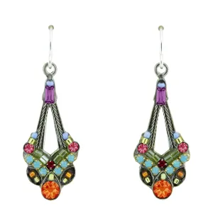 FIREFLY JEWELRY 6415MC EARRING Multi COLOR New Silver Wire