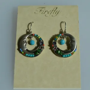 FIREFLY JEWELRY 6733MC EARRING Multi COLOR New Silver Wire