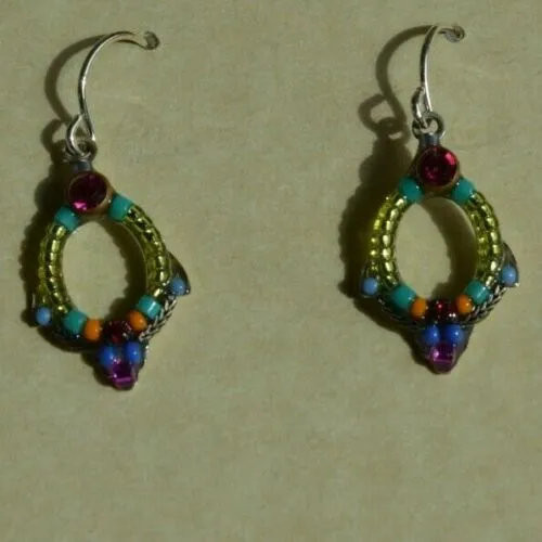 FIREFLY JEWELRY 6742MC EARRING Blue COLOR New Silver Wire